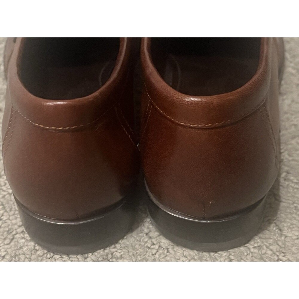 TORY BURCH Classic Loafer - Negroni brown Leather Women's Size 6 - Picture 5 of 10